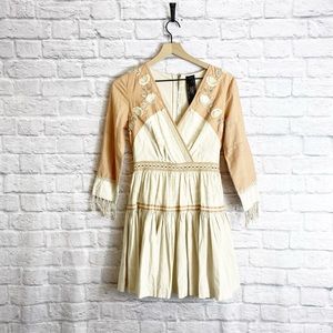 Free People New Romantics Western Tassel Mini Dress